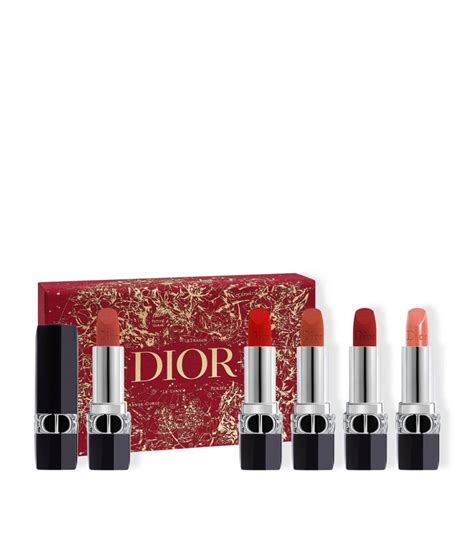 dior limited edition lipstick set|dior mini rouge lipstick set.